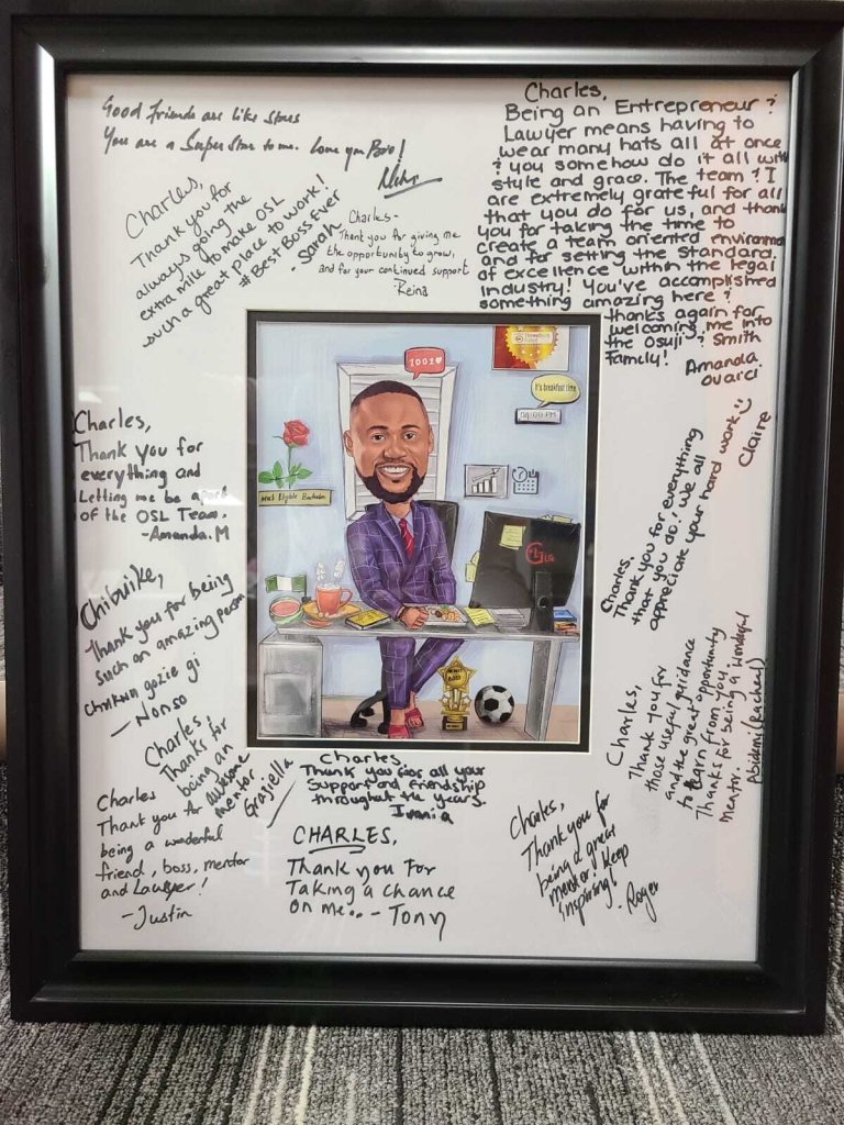Congratulations to Charles for winning our "Amazing Boss" trophy! 4
