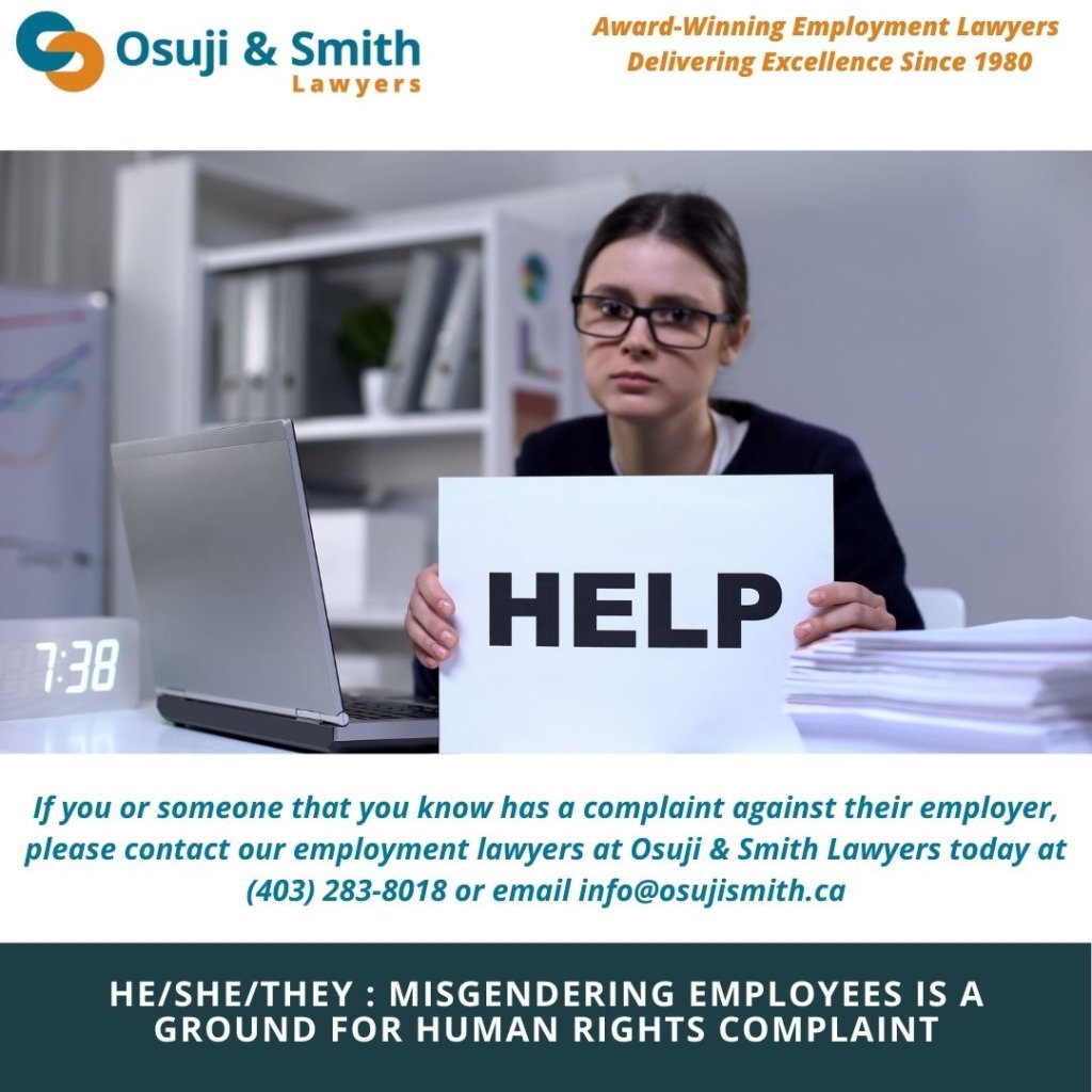 He She They Misgendering employees is a ground for Human Rights Complaint