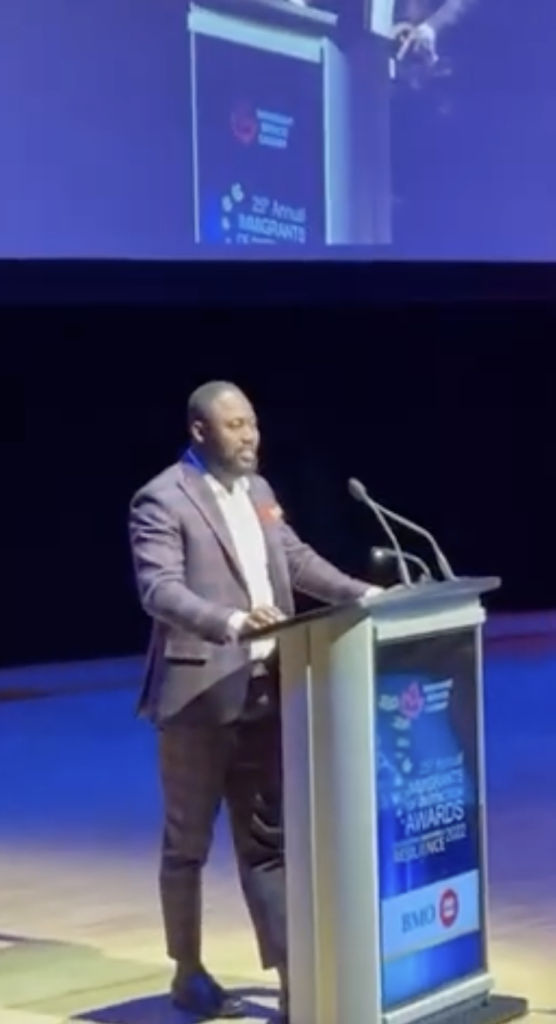 Calgary Lawyer Dr. Charles Osuji (Hon. D.) was a keynote speaker at the Immigrant Services Calgary award ceremony