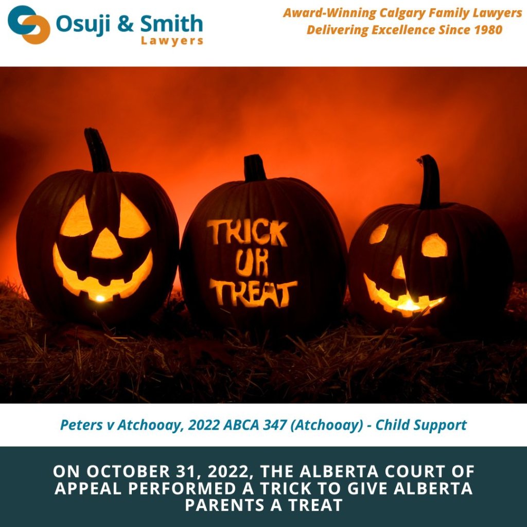 Child Support - The Alberta Court of Appeal performed a Trick to give Alberta parents a Treat