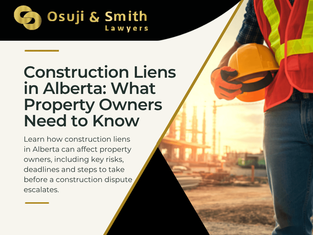 Construction liens in Alberta and legal considerations for property owners facing a construction dispute.