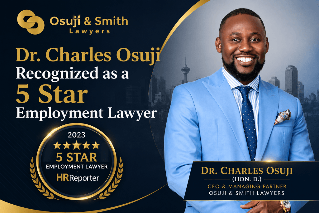 Dr. Charles Osuji Recognized as a 5‑Star Employment Lawyer - HR Reporter, 2023