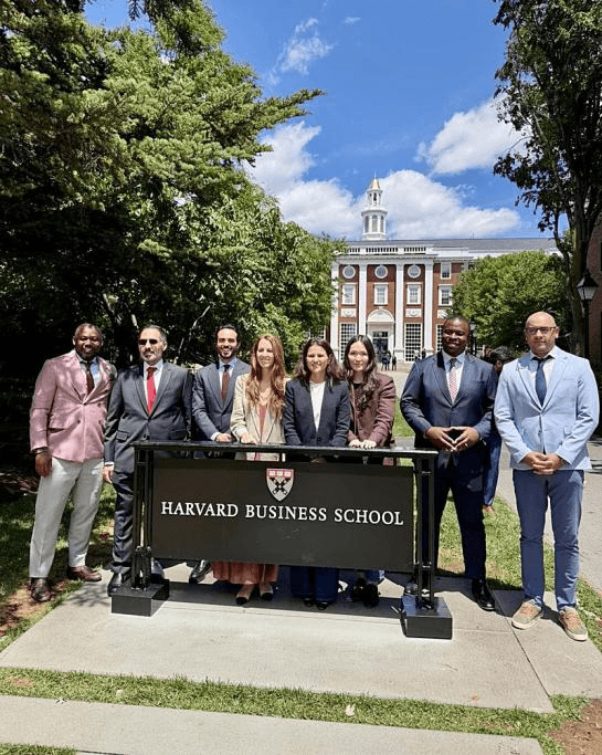 Harvard Business School Program for Leadership Development participants on campus
