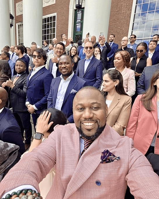 Dr. Charles Osuji at Harvard Business School graduation gathering