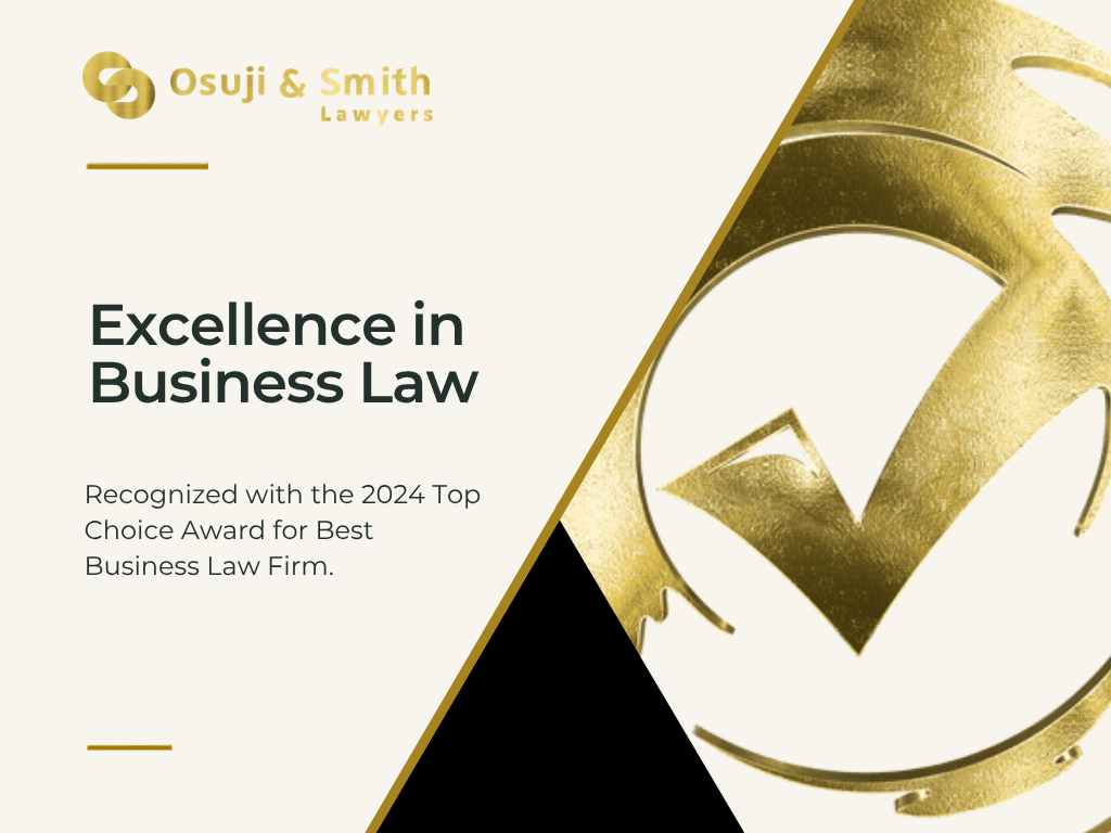 osuji-smith-lawyers-recognized-with-the-top-choice-award-for-best-business-law-firm-2024