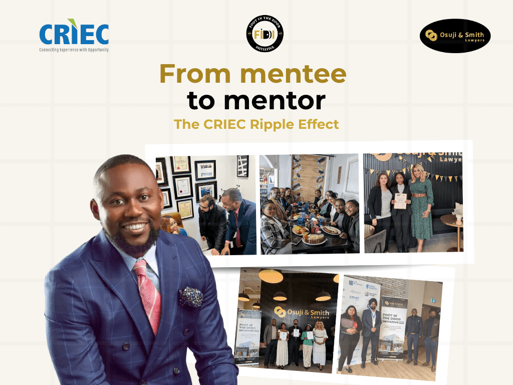 Dr. Charles Osuji’s CRIEC mentorship journey from internationally trained lawyer to founder of FIDI, supporting newcomers and legal professionals in Calgary.